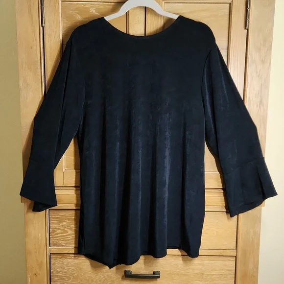 🎁Chicos Travelers Collection Asymmetrical Top sz XL - Picture 8 of 8